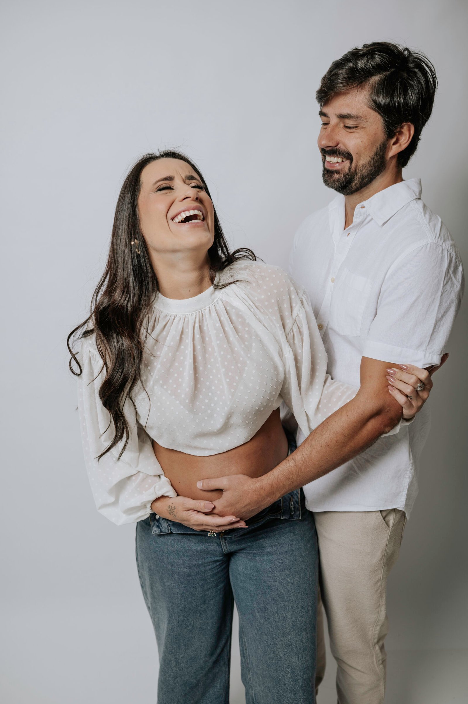 Ensaio gestante casal — método natural